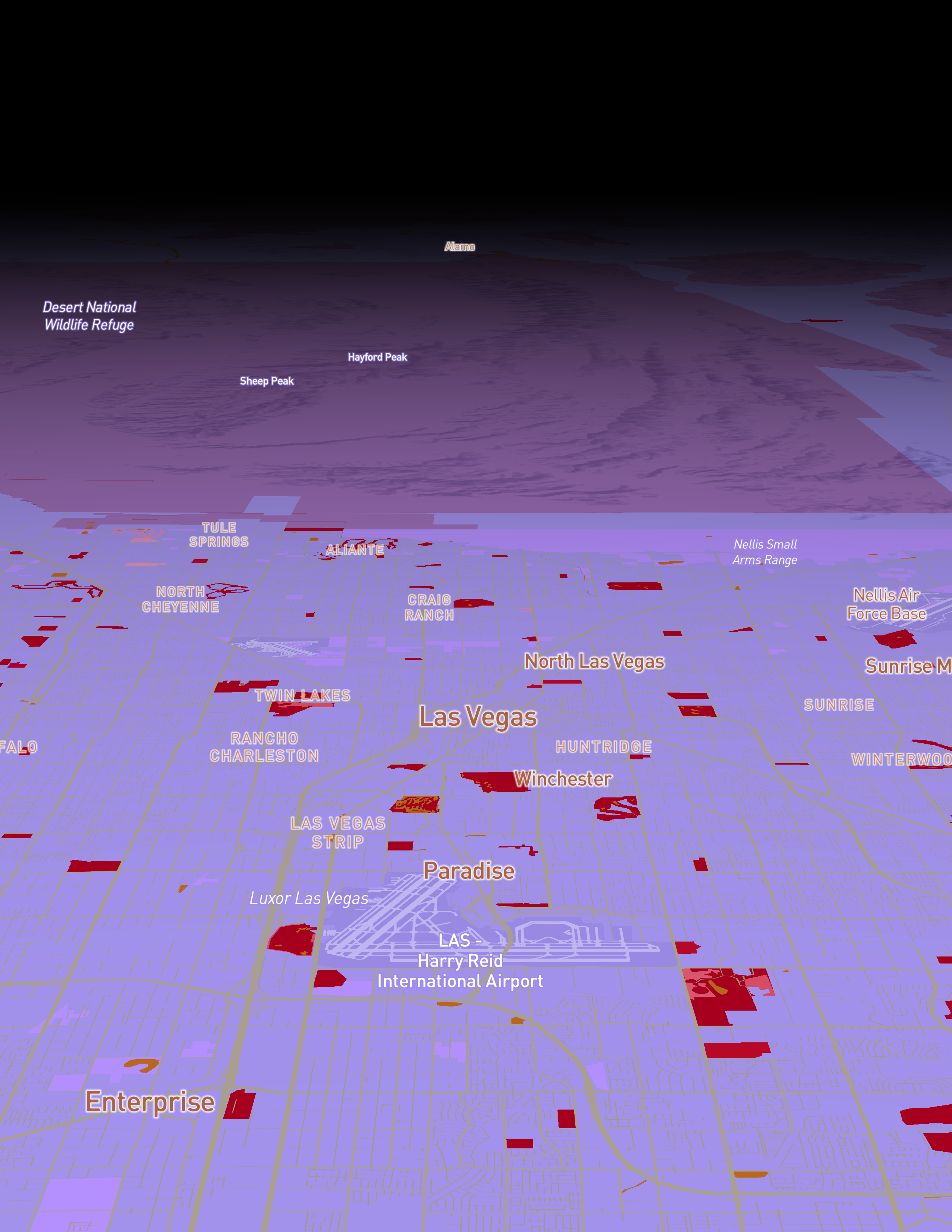 Zoomed in on the exact location on the maps